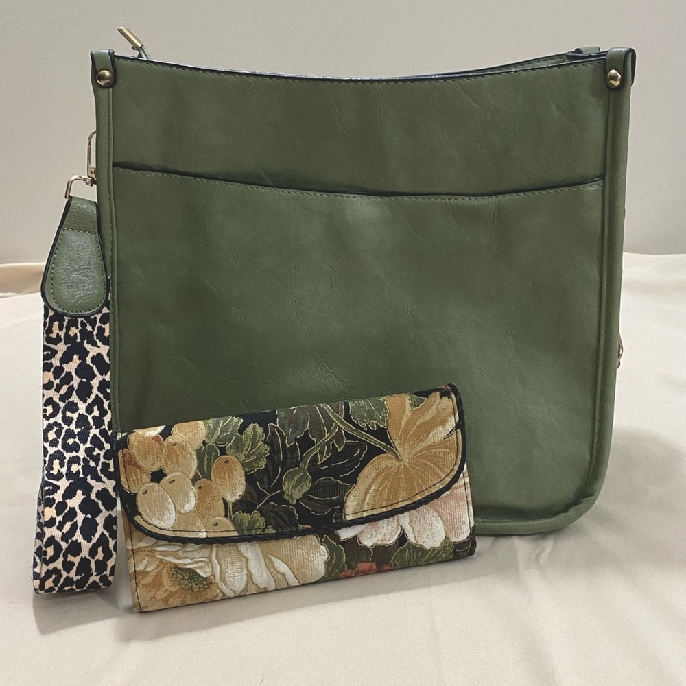 Vegan leather versatile bag